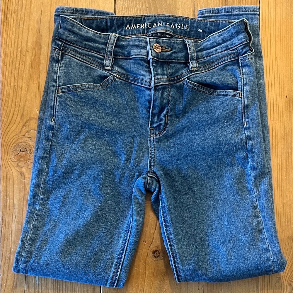 American Eagle Outfitters Women's Blue Skinny Jeans